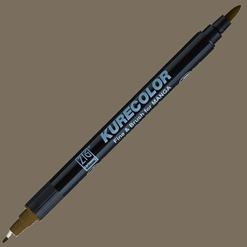 Zig Kurecolor Fine & Brush for Manga Çizim Kalemi 769 Deep Brown - 769 Deep Brown