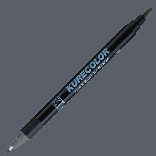 Zig Kurecolor Fine & Brush for Manga Çizim Kalemi 829 Dark Steel Gray - 829 Dark Steel Gray