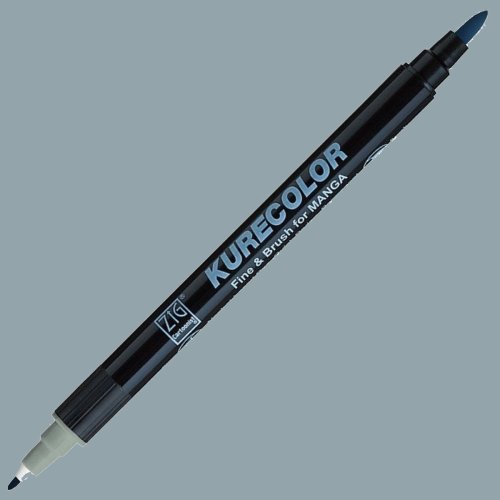 Zig Kurecolor Fine & Brush for Manga Çizim Kalemi 844 Green Gray 3 - 844 Green Gray 3