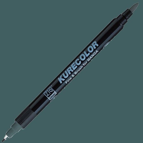 Zig Kurecolor Fine & Brush for Manga Çizim Kalemi 846 Green Gray 4 - 846 Green Gray 4
