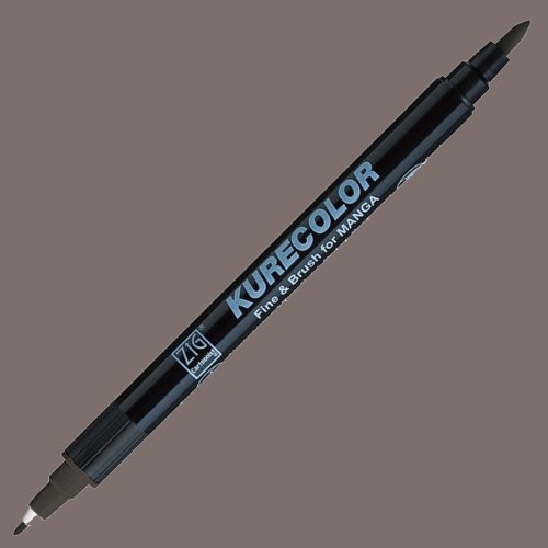 Zig Kurecolor Fine & Brush for Manga Çizim Kalemi W.10 Warm Gray - W.10 Warm Gray