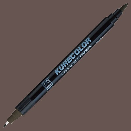 Zig Kurecolor Fine & Brush for Manga Çizim Kalemi W.11 Warm Gray - W.11 Warm Gray