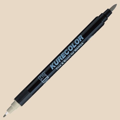 Zig Kurecolor Fine & Brush for Manga Çizim Kalemi W.3 Warm Grey - W.3 Warm Grey