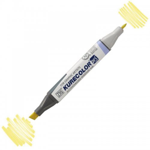 Zig Kurecolor KC3000 Twin S Marker 100 Pale Yellow - 100 Pale Yellow