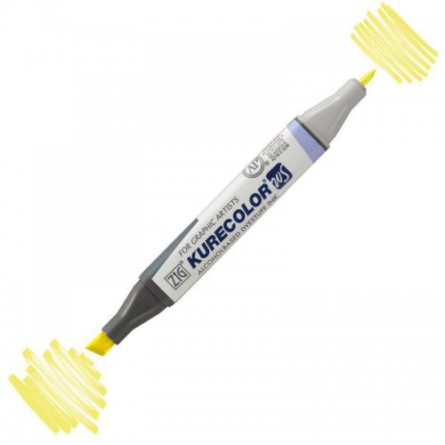 Zig Kurecolor KC3000 Twin S Marker 102 Lemon Yellow - 102 Lemon Yellow