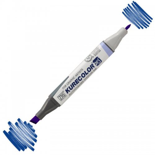 Zig Kurecolor KC3000 Twin S Marker 317 Blue - 317 Blue