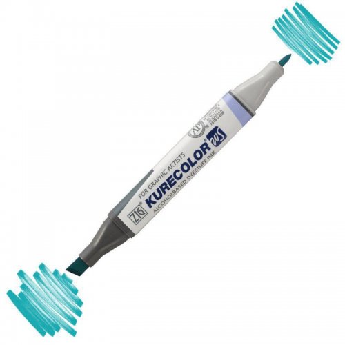 Zig Kurecolor KC3000 Twin S Marker 334 Persian Green - 334 Persian Green