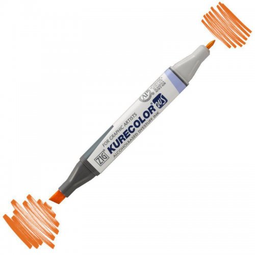 Zig Kurecolor KC3000 Twin S Marker 407 Orange - 407 Orange