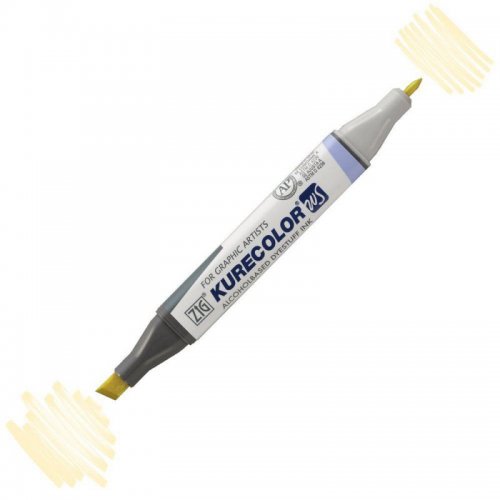 Zig Kurecolor KC3000 Twin S Marker 421 Cream Yellow - 422 Cream Yellow