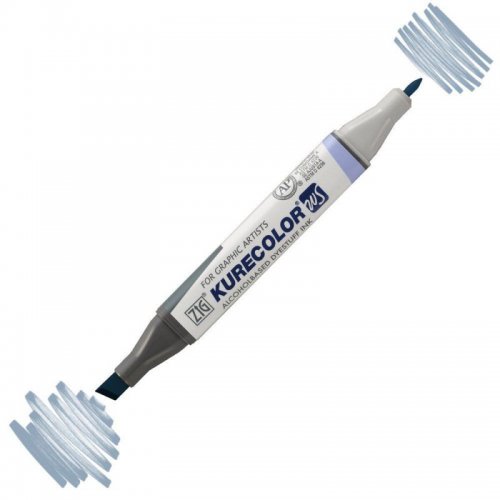 Zig Kurecolor KC3000 Twin S Marker 834 Blue Grey 3 - 826 Blue Gray 3