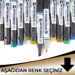 Zig - Zig Kurecolor KC3000 Twin S Marker Metalik Tonlar