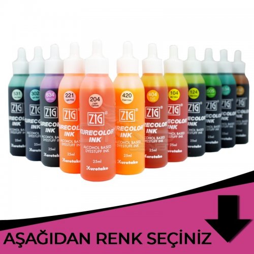 Zig Kurecolor Refill Ink Mürekkep 25ml Pembe Tonlar