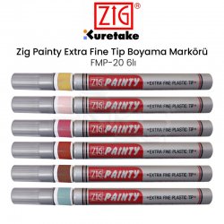 Zig - Zig Painty Extra Fine Tip Boyama Markörü FMP-20 6lı