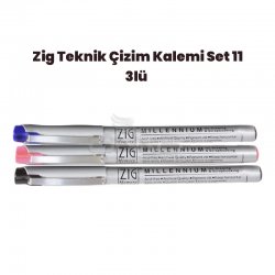 Zig - Zig Teknik Çizim Kalem Set 11 3lü 0,05mm