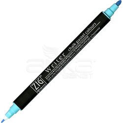 Zig - Zig Writer Chalk Pastel Colours Çift Uçlu Marker Kalem 0.5mm & 1.2mm Blue (1)
