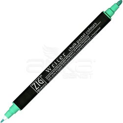 Zig - Zig Writer Chalk Pastel Colours Çift Uçlu Marker Kalem 0.5mm & 1.2mm Green
