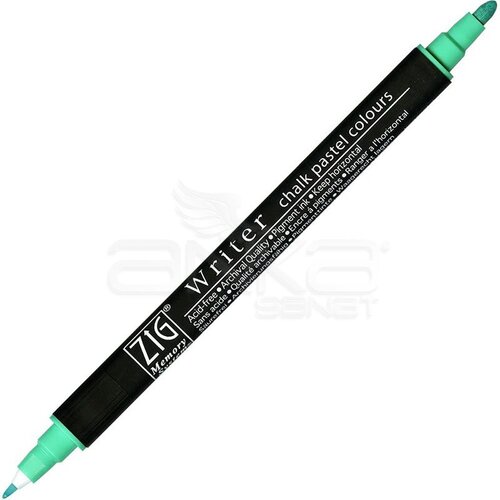 Zig Writer Chalk Pastel Colours Çift Uçlu Marker Kalem 0.5mm & 1.2mm Green - Green