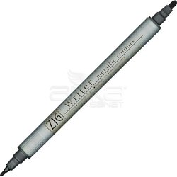 Zig - Zig Writer Metallic Colours Çift Uçlu Marker Kalem 127 Black